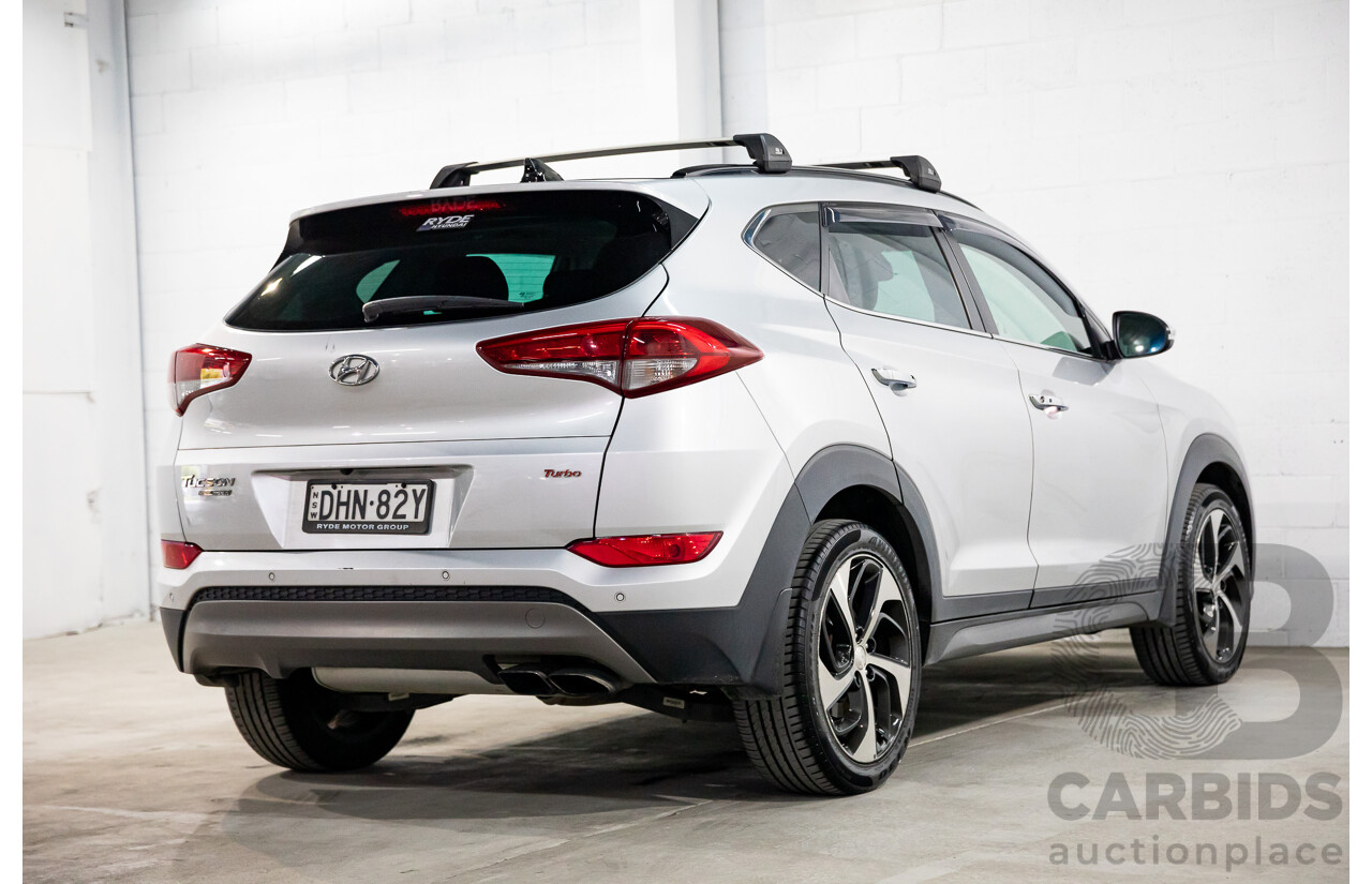 05/2016 Hyundai Tucson Highlander (AWD) TLE 4d Wagon Platinum Silver Metallic Turbo 1.6L
