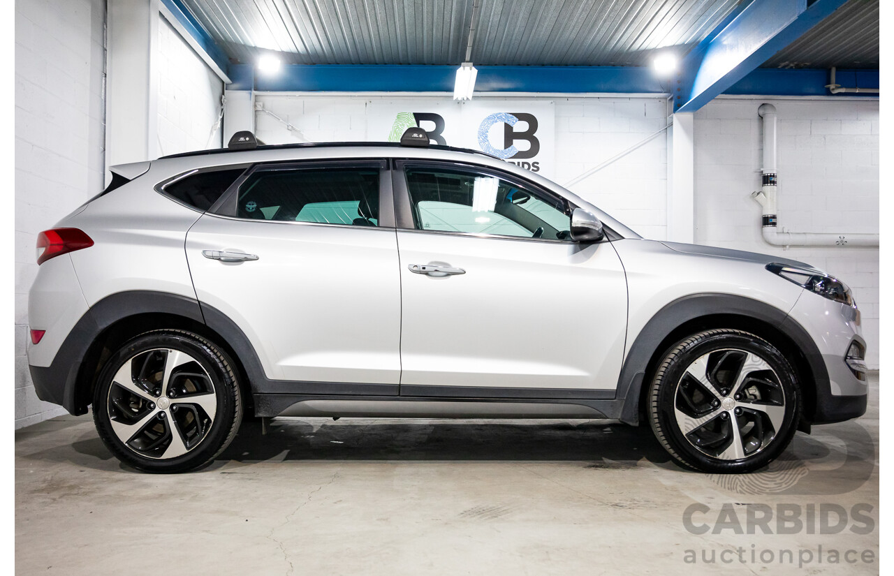 05/2016 Hyundai Tucson Highlander (AWD) TLE 4d Wagon Platinum Silver Metallic Turbo 1.6L