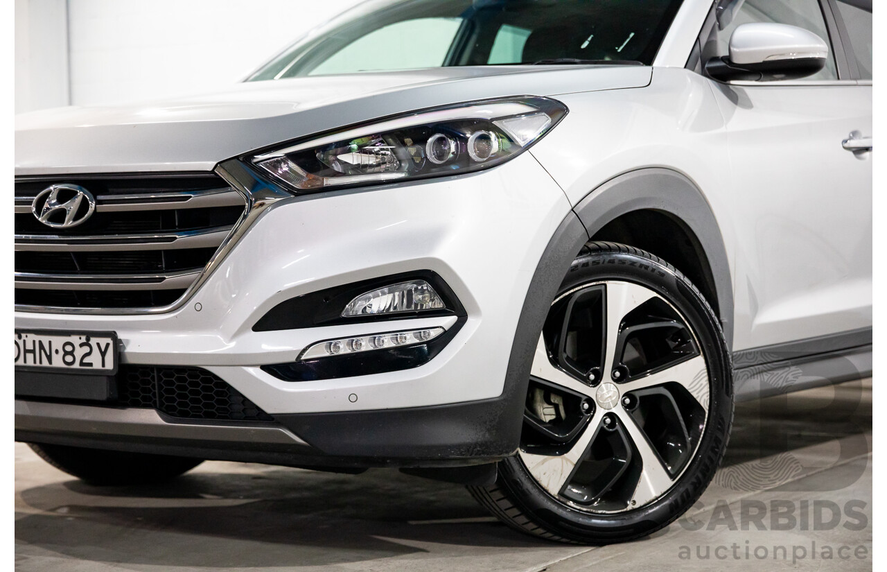 05/2016 Hyundai Tucson Highlander (AWD) TLE 4d Wagon Platinum Silver Metallic Turbo 1.6L