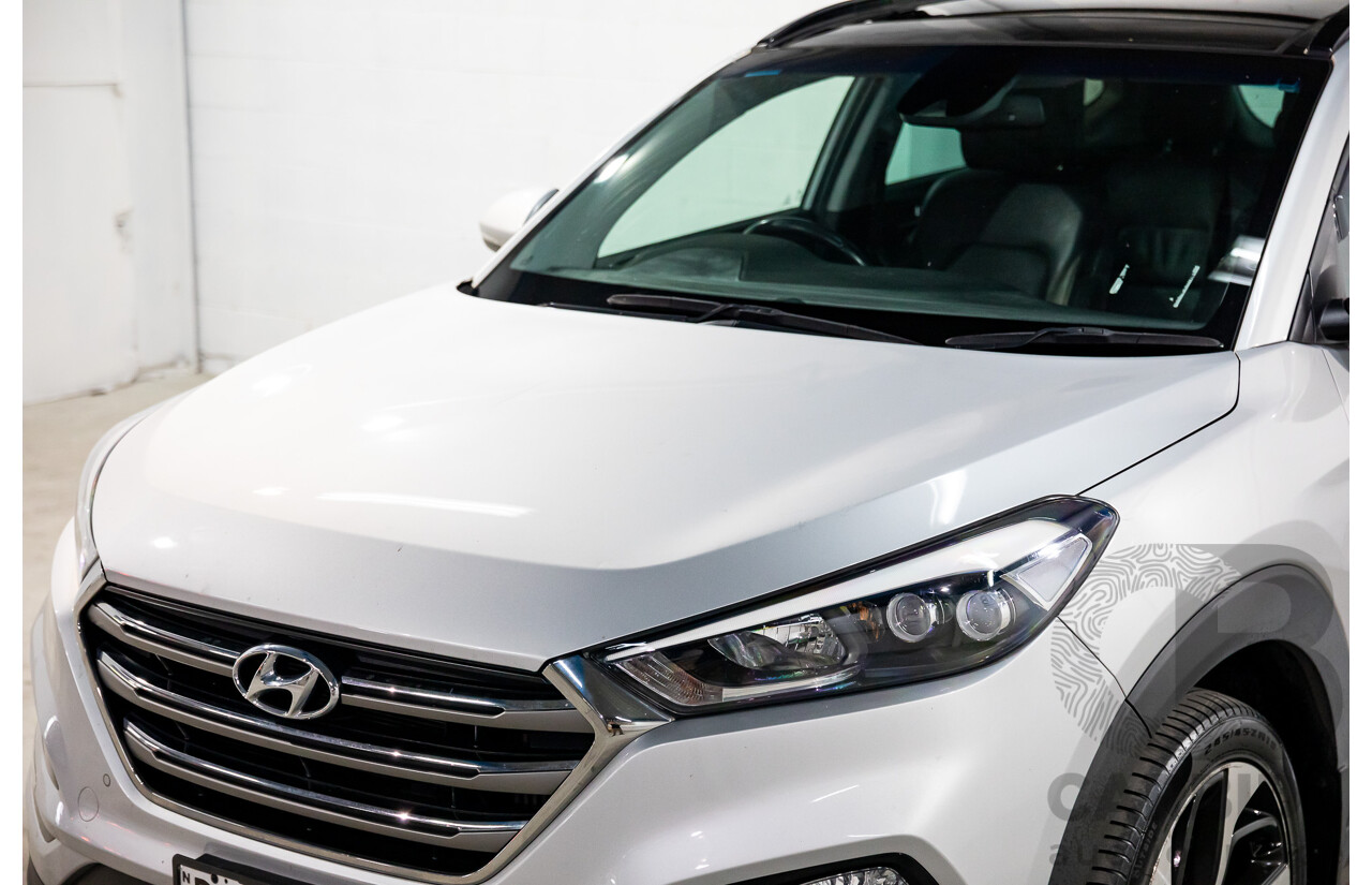 05/2016 Hyundai Tucson Highlander (AWD) TLE 4d Wagon Platinum Silver Metallic Turbo 1.6L