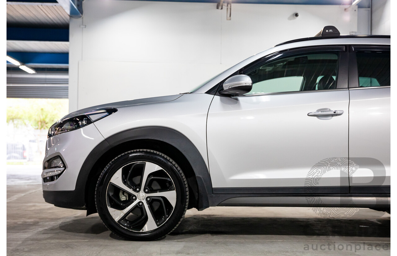 05/2016 Hyundai Tucson Highlander (AWD) TLE 4d Wagon Platinum Silver Metallic Turbo 1.6L