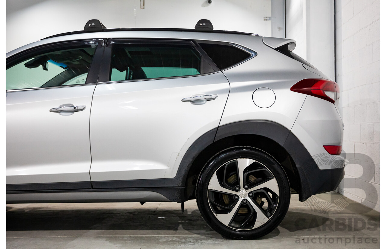 05/2016 Hyundai Tucson Highlander (AWD) TLE 4d Wagon Platinum Silver Metallic Turbo 1.6L