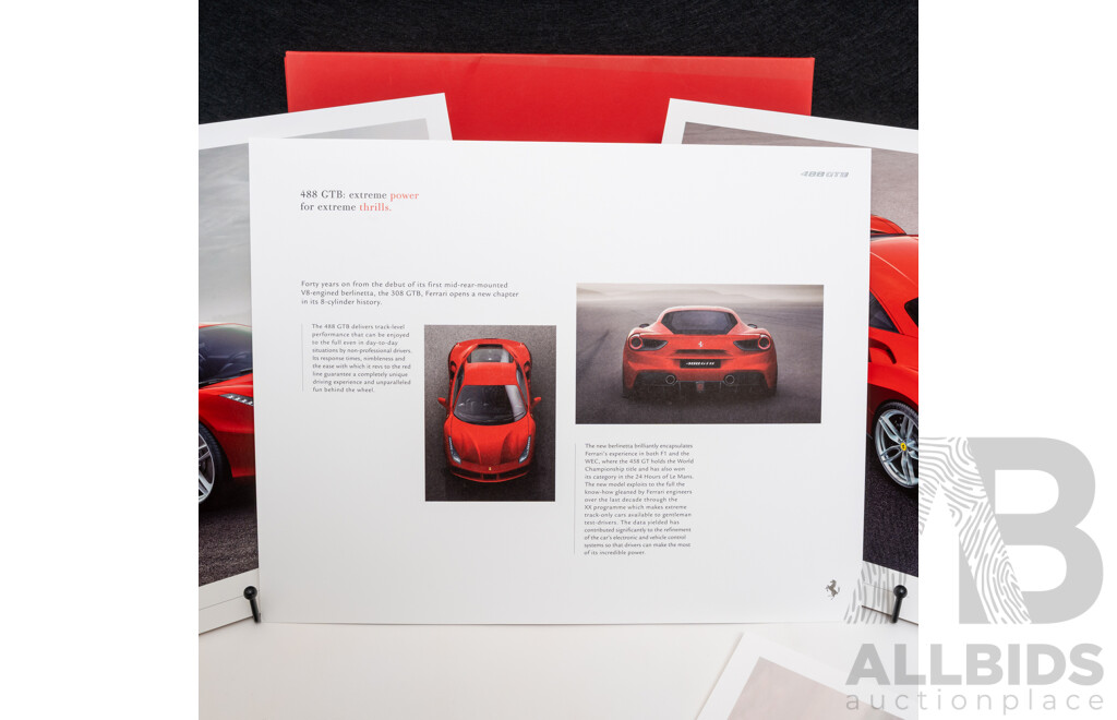 Ferrari 488 GTB Advertising Brochure Package