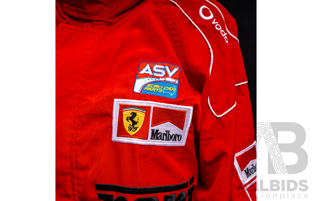 Ferrari Racing Bomber Jacket with Sponsorship Branding