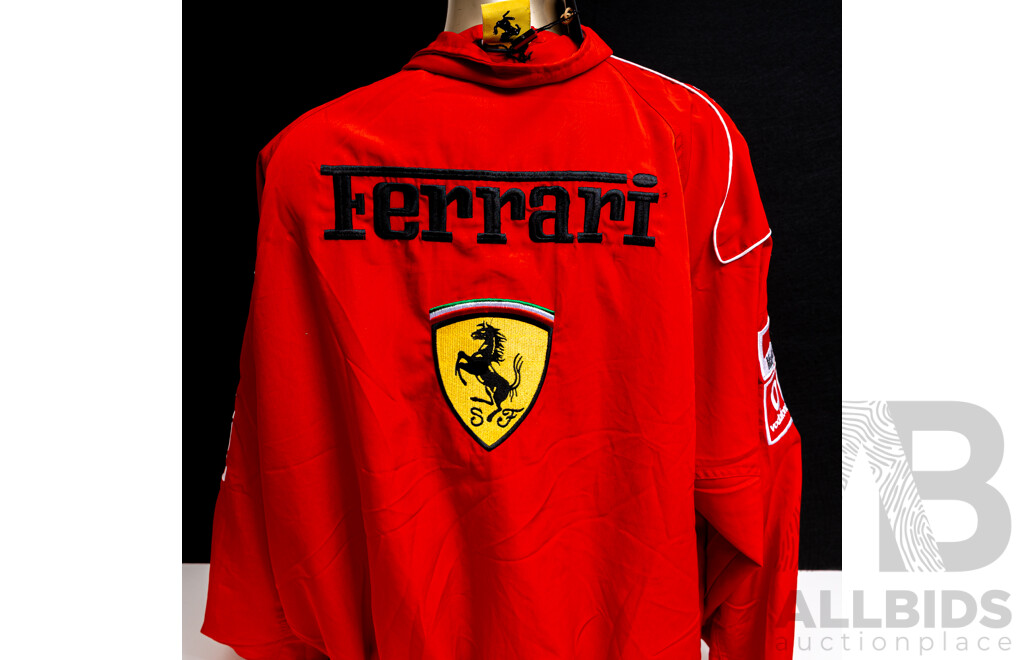 Ferrari Racing Bomber Jacket with Sponsorship Branding