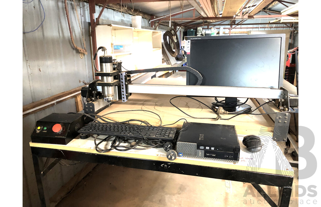 CNC Routing Machine and Mobile Work Table