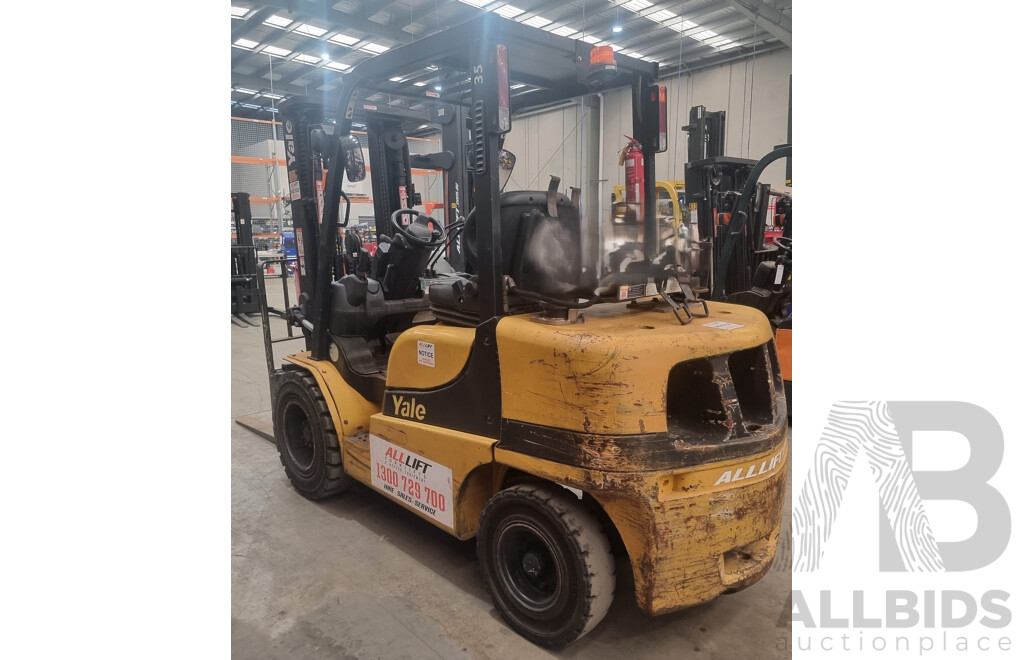 2006, 3.5 Tonne Yale GLP35TK LPG Forklift 4.5 FSV