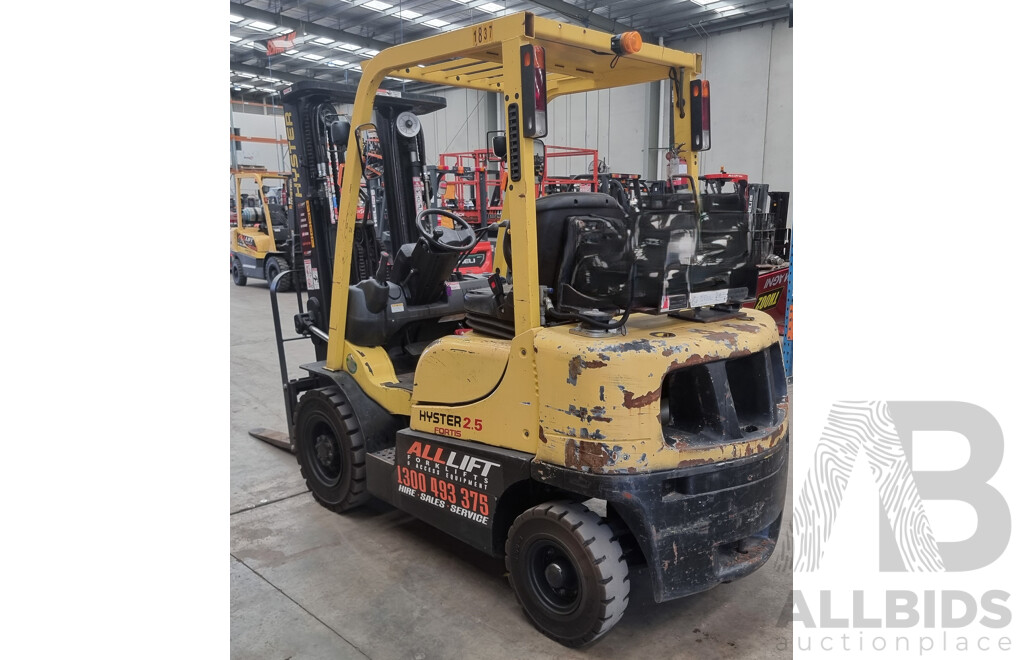2008, Hyster H2.5TX-2LE 2.5 Tonne LPG Forklift 4.3m FSV - ALH514