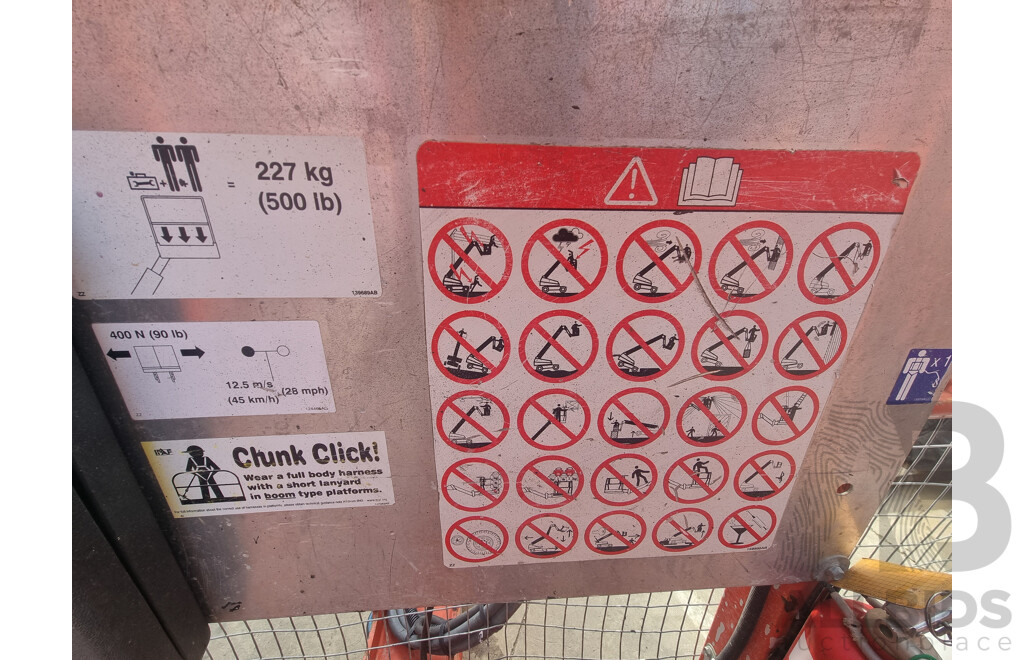 2016, 51ft Skyjack 51AJ, Deutz D2.2L Diesel Engine, Articulating Knuckle Boom Lift-15.55m FSV