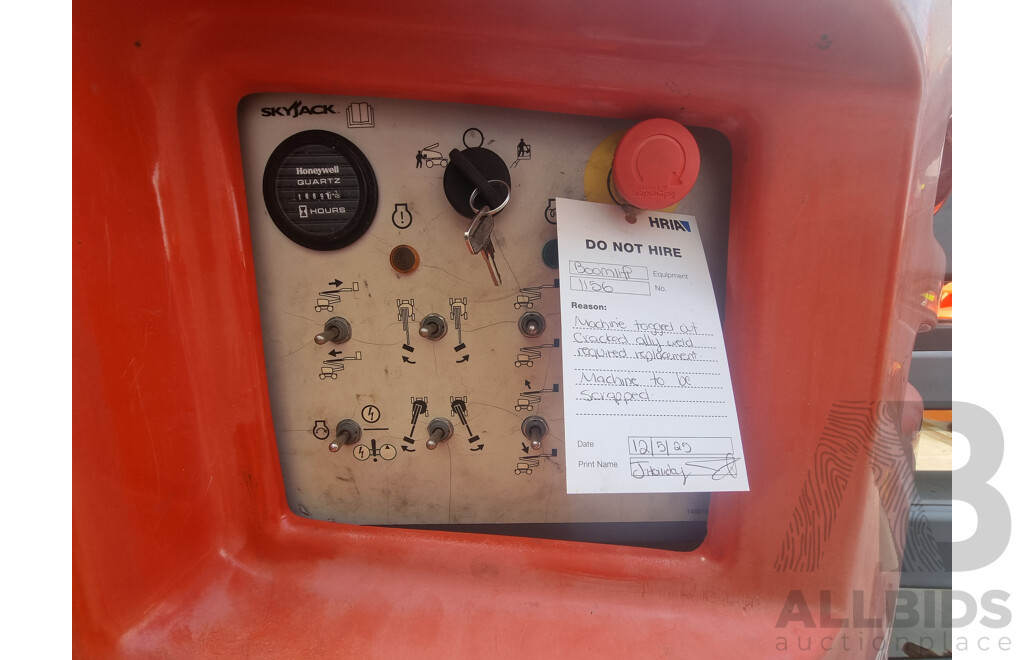 2016, 51ft Skyjack 51AJ, Deutz D2.2L Diesel Engine, Articulating Knuckle Boom Lift-15.55m FSV