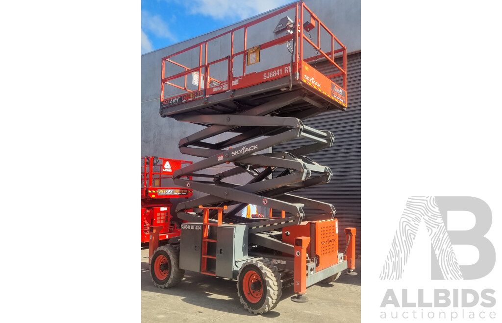 06/2017, 41ft Skyjack SJ8841 RT Diesel Scissor Lift - 12.5m FSV