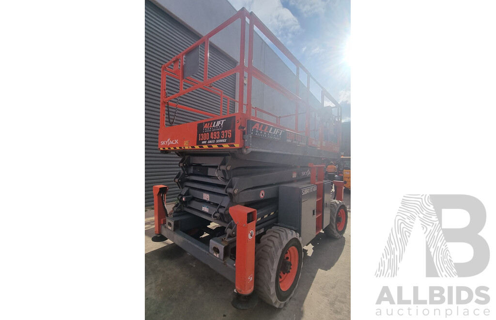 06/2017, 41ft Skyjack SJ8841 RT Diesel Scissor Lift - 12.5m FSV