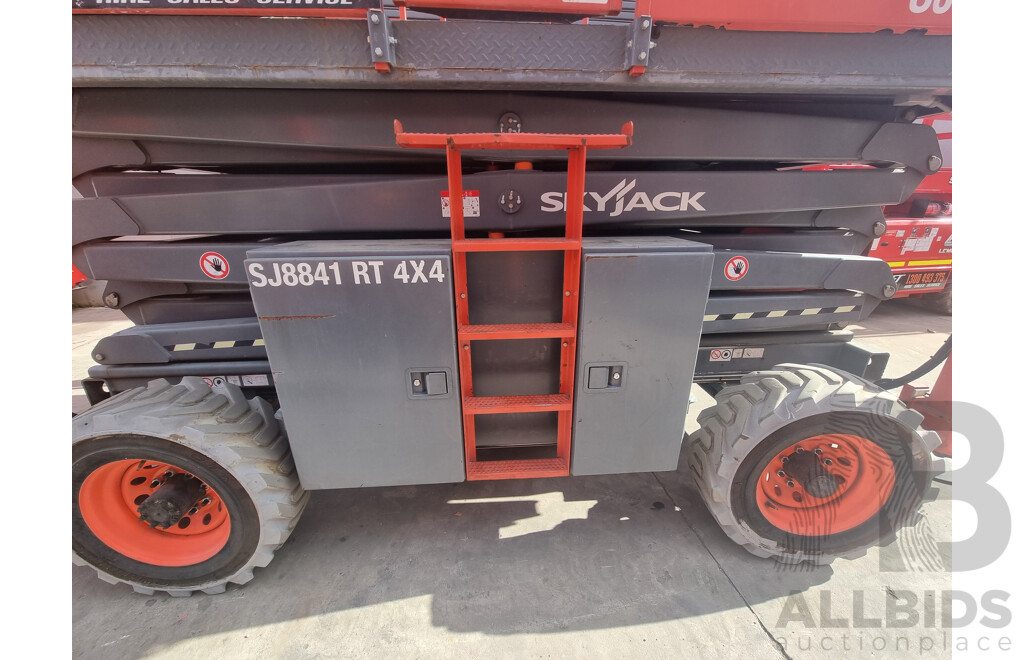 06/2017, 41ft Skyjack SJ8841 RT Diesel Scissor Lift - 12.5m FSV