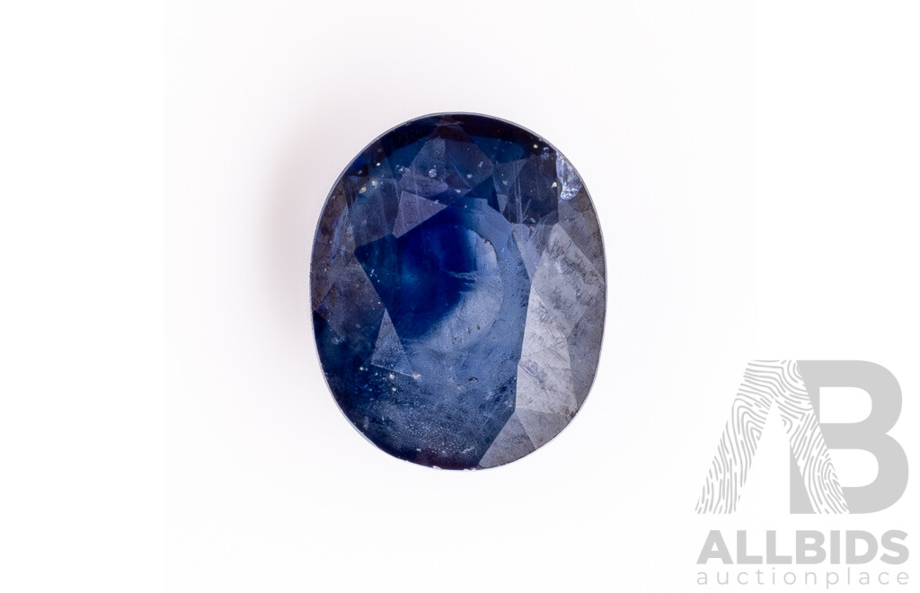 Blue Sapphire, Unset Natural Oval Cut Gemstone, 1.04ct
