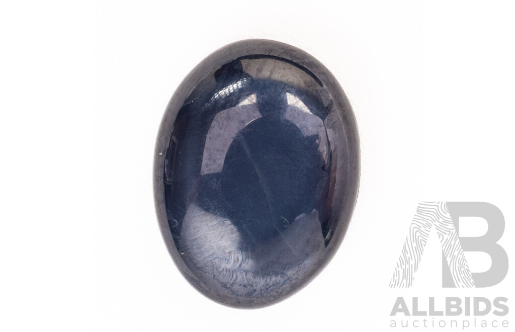 Dark Blue Star Sapphire, Unset Oval Cabochon, 2.70ct
