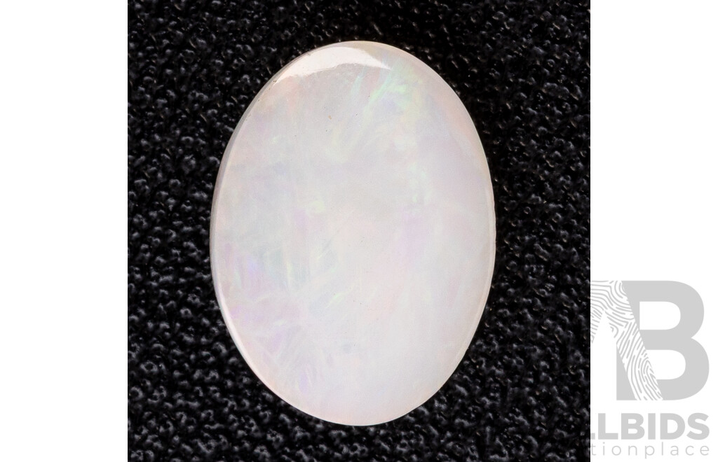 Crystal Opal, Unset Natural Oval Cabochon, 2.55 Ct