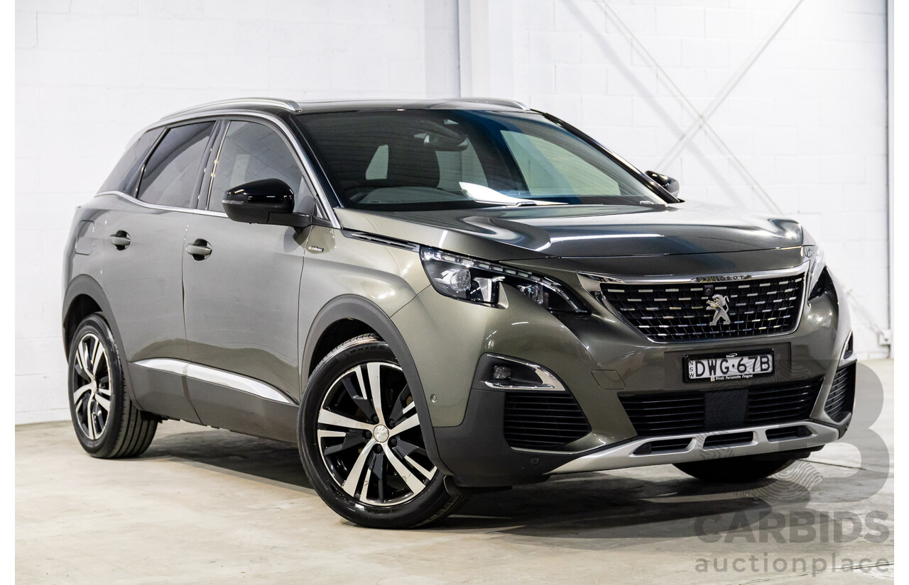 01/2018 Peugeot 3008 GT Line (FWD) P84 4d Wagon Amazonite Grey Metallic Turbo 1.6L