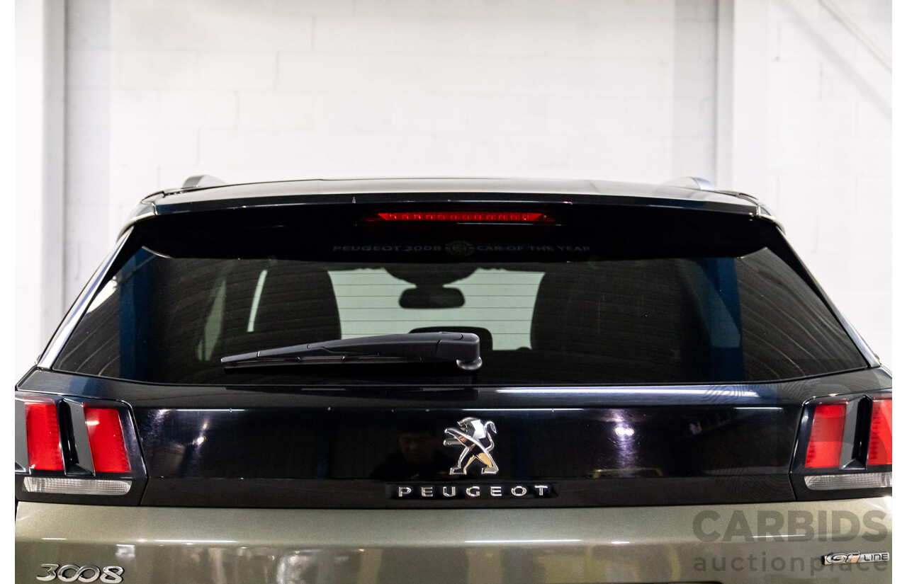 01/2018 Peugeot 3008 GT Line (FWD) P84 4d Wagon Amazonite Grey Metallic Turbo 1.6L