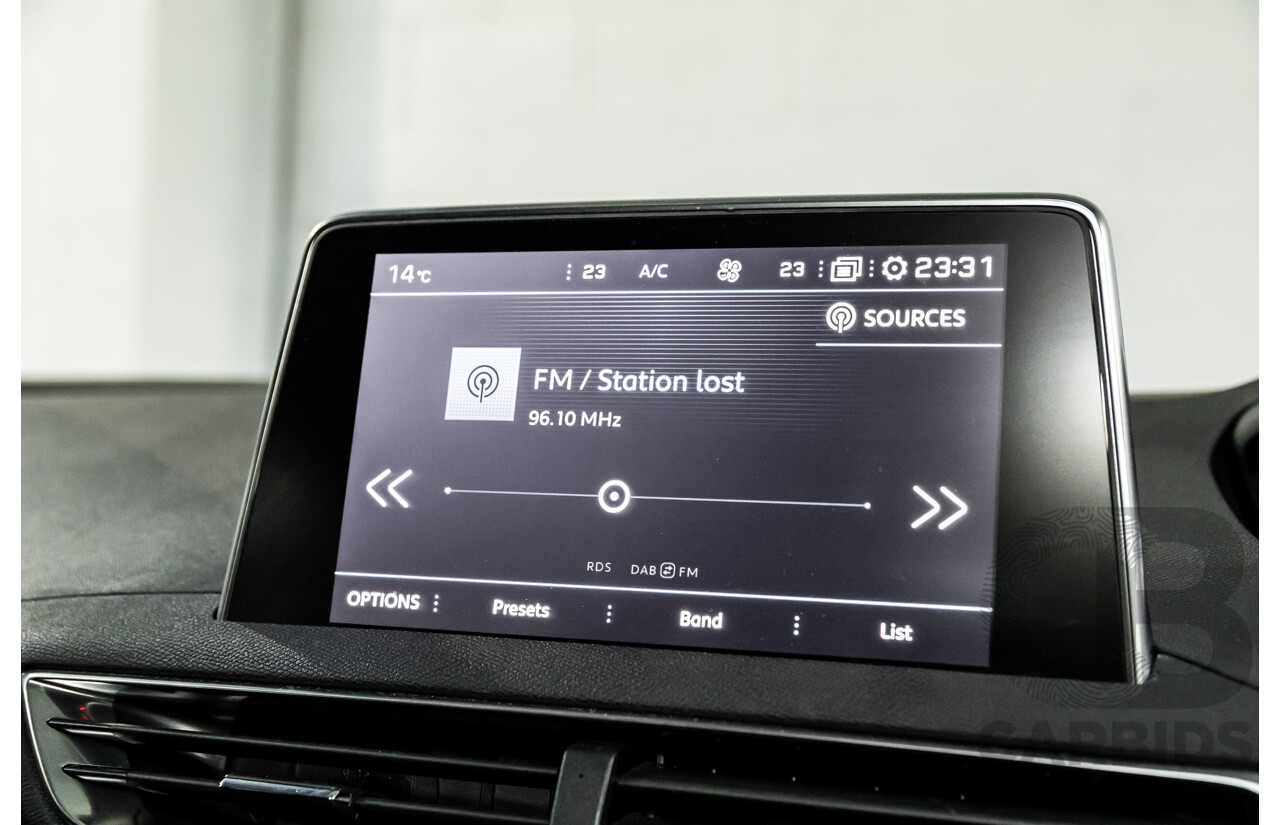 01/2018 Peugeot 3008 GT Line (FWD) P84 4d Wagon Amazonite Grey Metallic Turbo 1.6L