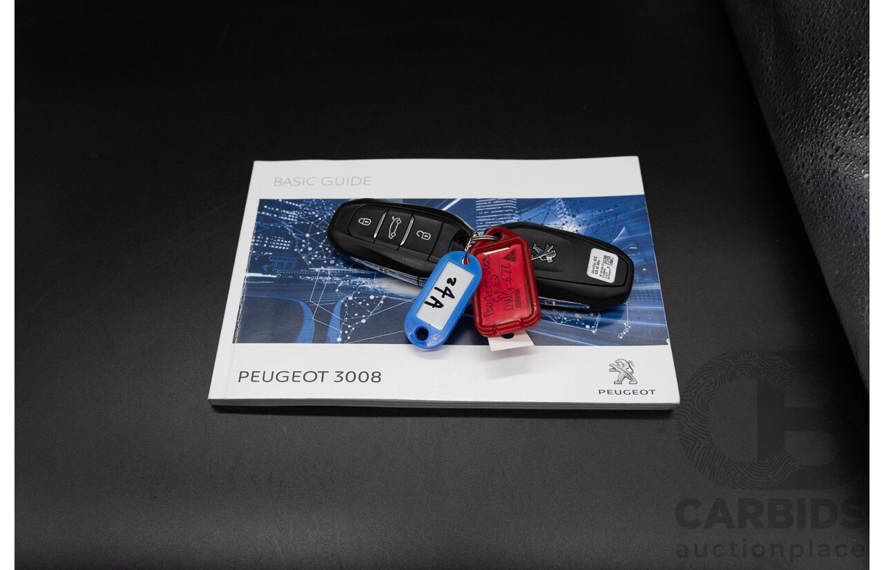 01/2018 Peugeot 3008 GT Line (FWD) P84 4d Wagon Amazonite Grey Metallic Turbo 1.6L