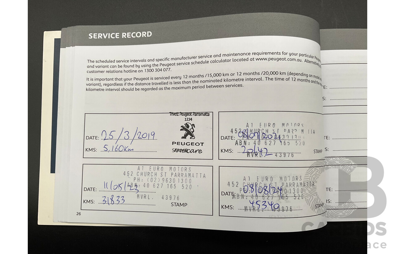 01/2018 Peugeot 3008 GT Line (FWD) P84 4d Wagon Amazonite Grey Metallic Turbo 1.6L