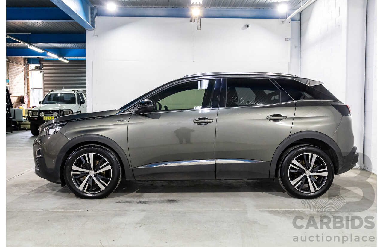 01/2018 Peugeot 3008 GT Line (FWD) P84 4d Wagon Amazonite Grey Metallic Turbo 1.6L