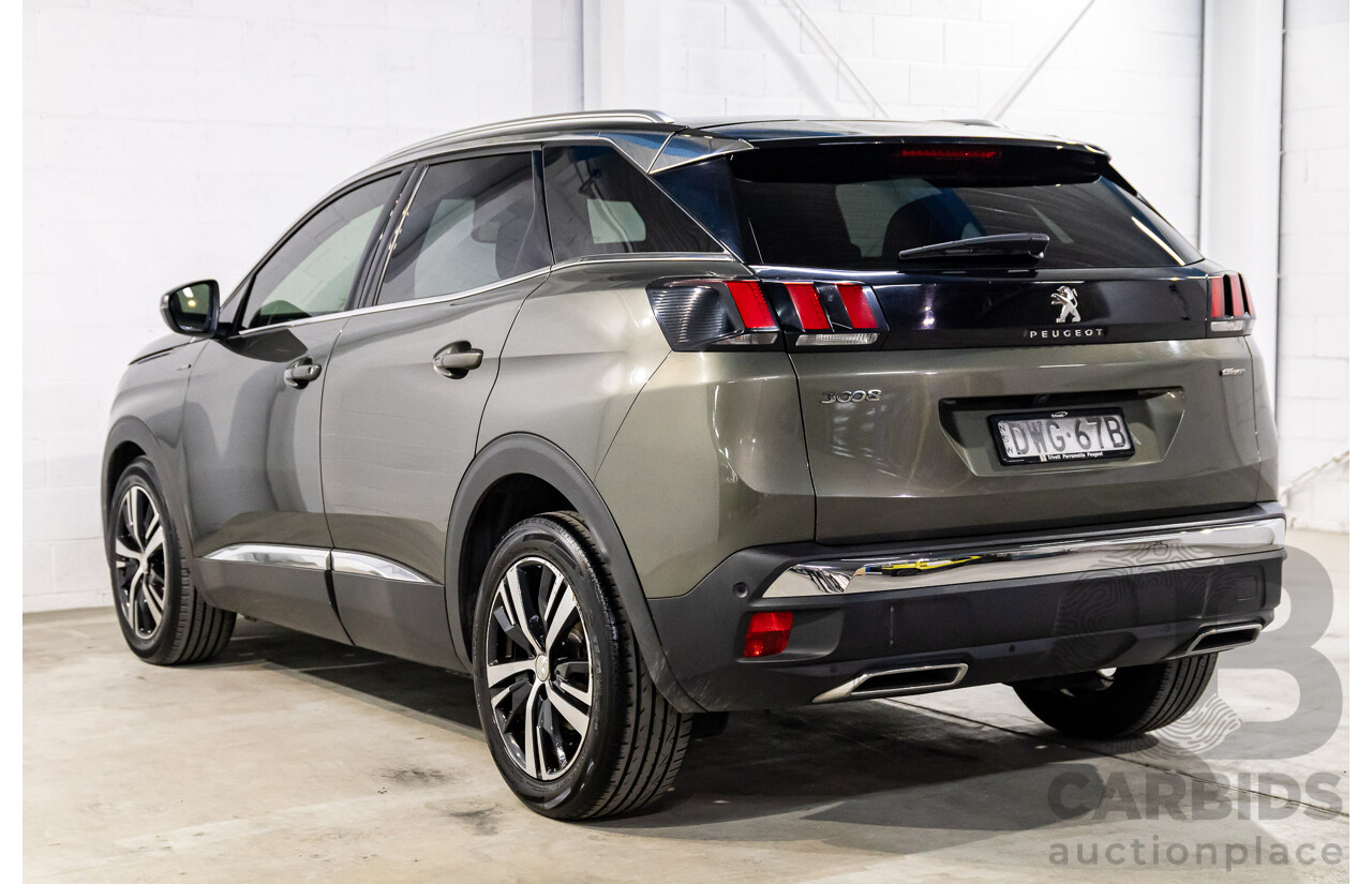 01/2018 Peugeot 3008 GT Line (FWD) P84 4d Wagon Amazonite Grey Metallic Turbo 1.6L