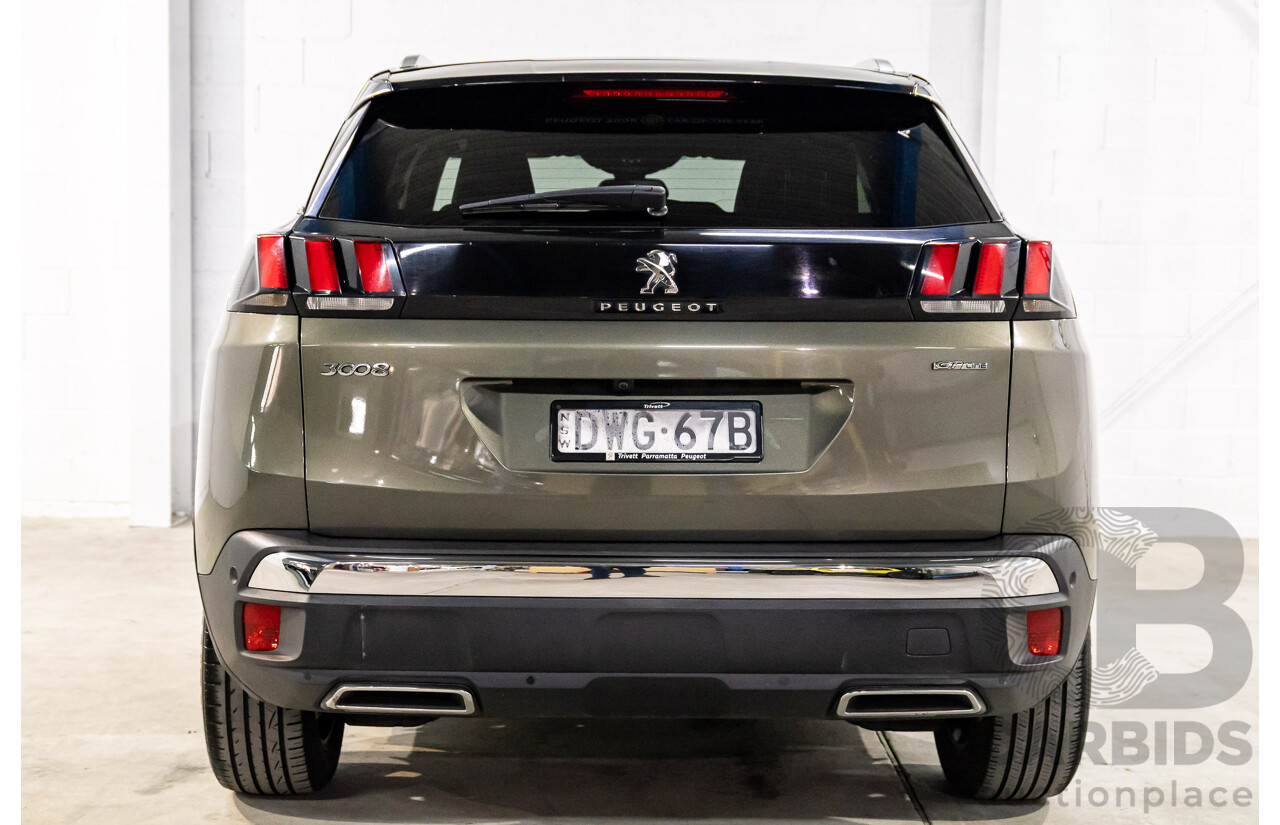 01/2018 Peugeot 3008 GT Line (FWD) P84 4d Wagon Amazonite Grey Metallic Turbo 1.6L