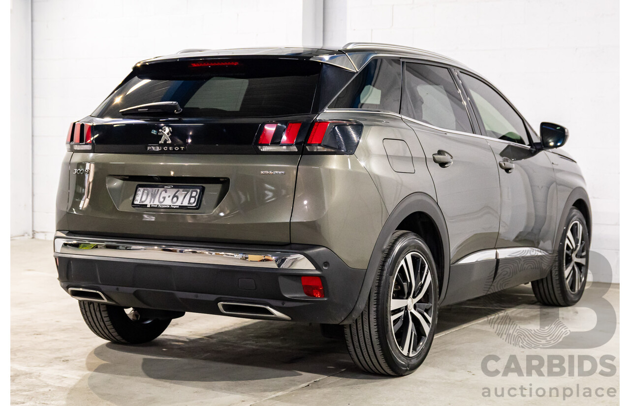 01/2018 Peugeot 3008 GT Line (FWD) P84 4d Wagon Amazonite Grey Metallic Turbo 1.6L