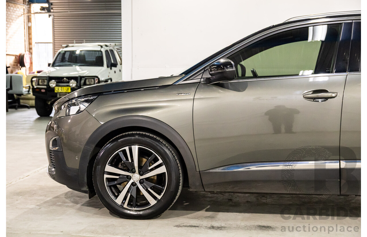 01/2018 Peugeot 3008 GT Line (FWD) P84 4d Wagon Amazonite Grey Metallic Turbo 1.6L