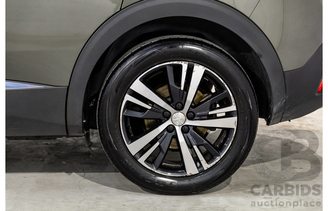 01/2018 Peugeot 3008 GT Line (FWD) P84 4d Wagon Amazonite Grey Metallic Turbo 1.6L