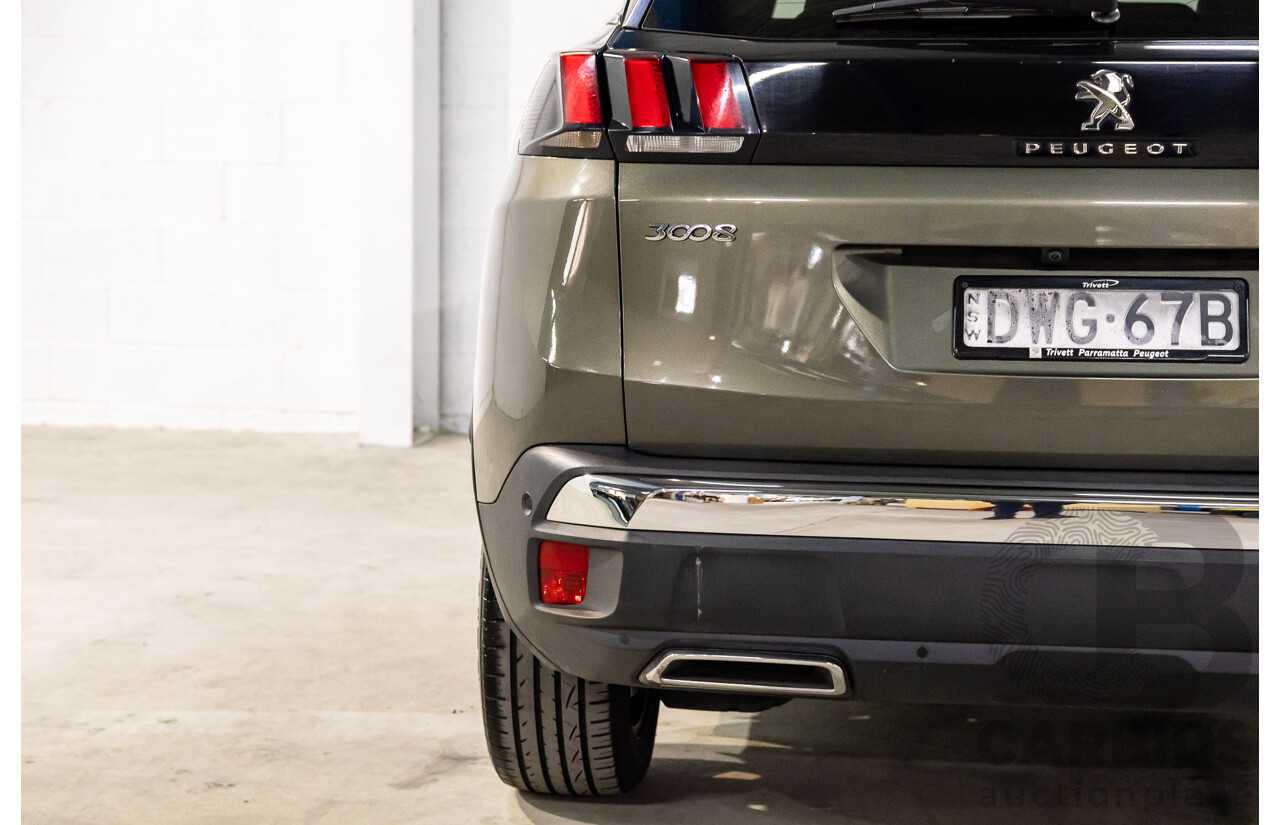 01/2018 Peugeot 3008 GT Line (FWD) P84 4d Wagon Amazonite Grey Metallic Turbo 1.6L