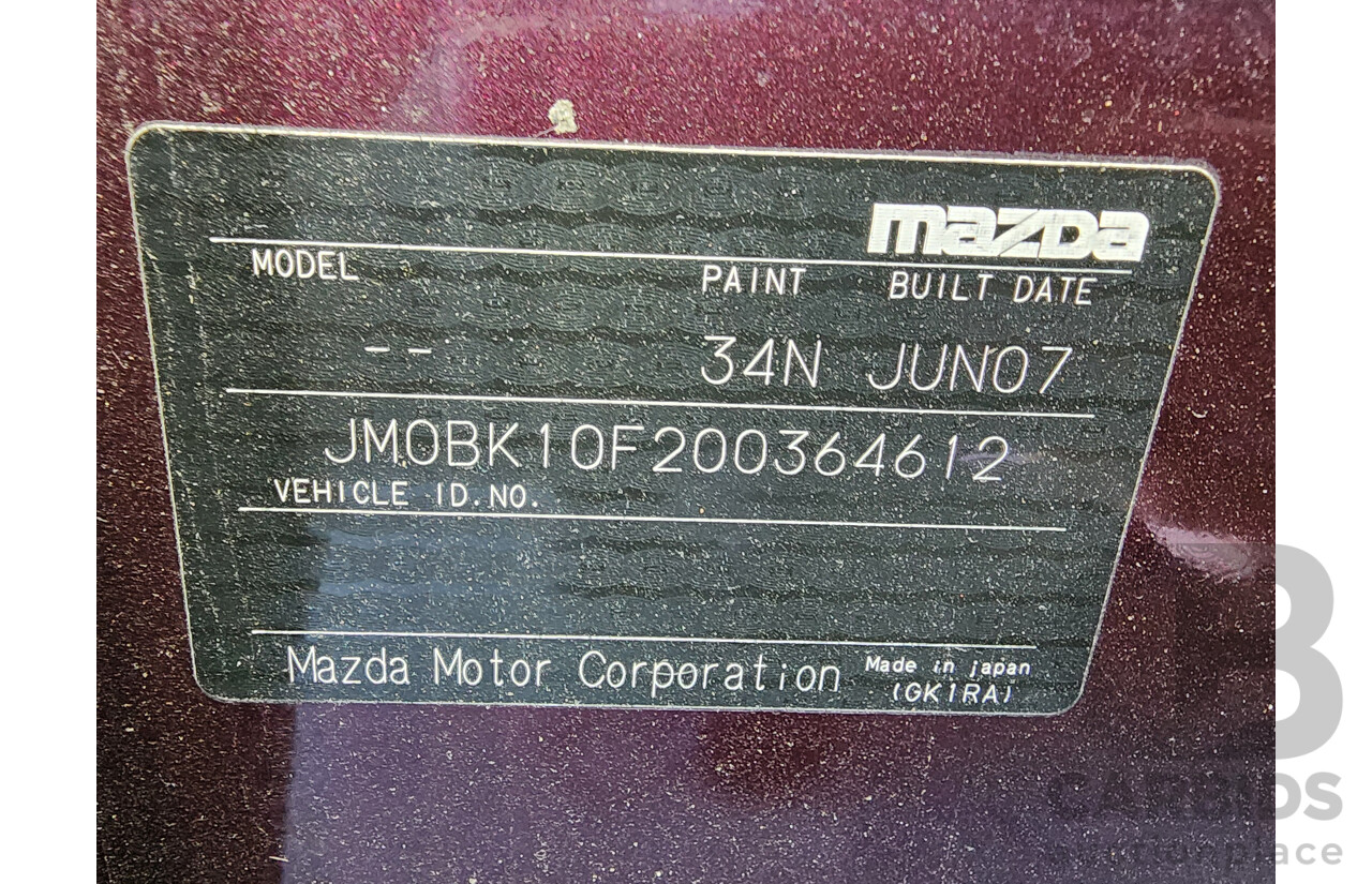 7/2007 Mazda Mazda3 MAXX Sport BK MY06 UPGRADE 4d Sedan Purple 2.0L