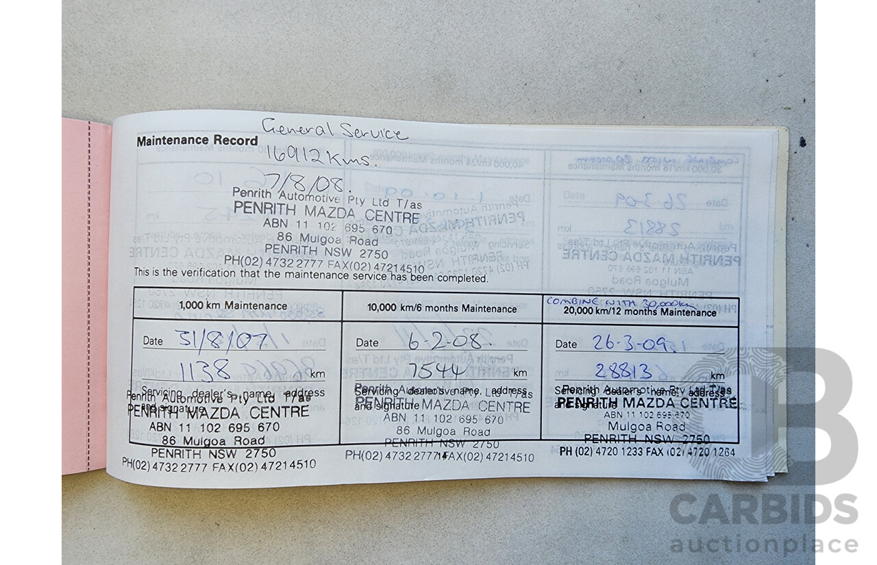 7/2007 Mazda Mazda3 MAXX Sport BK MY06 UPGRADE 4d Sedan Purple 2.0L