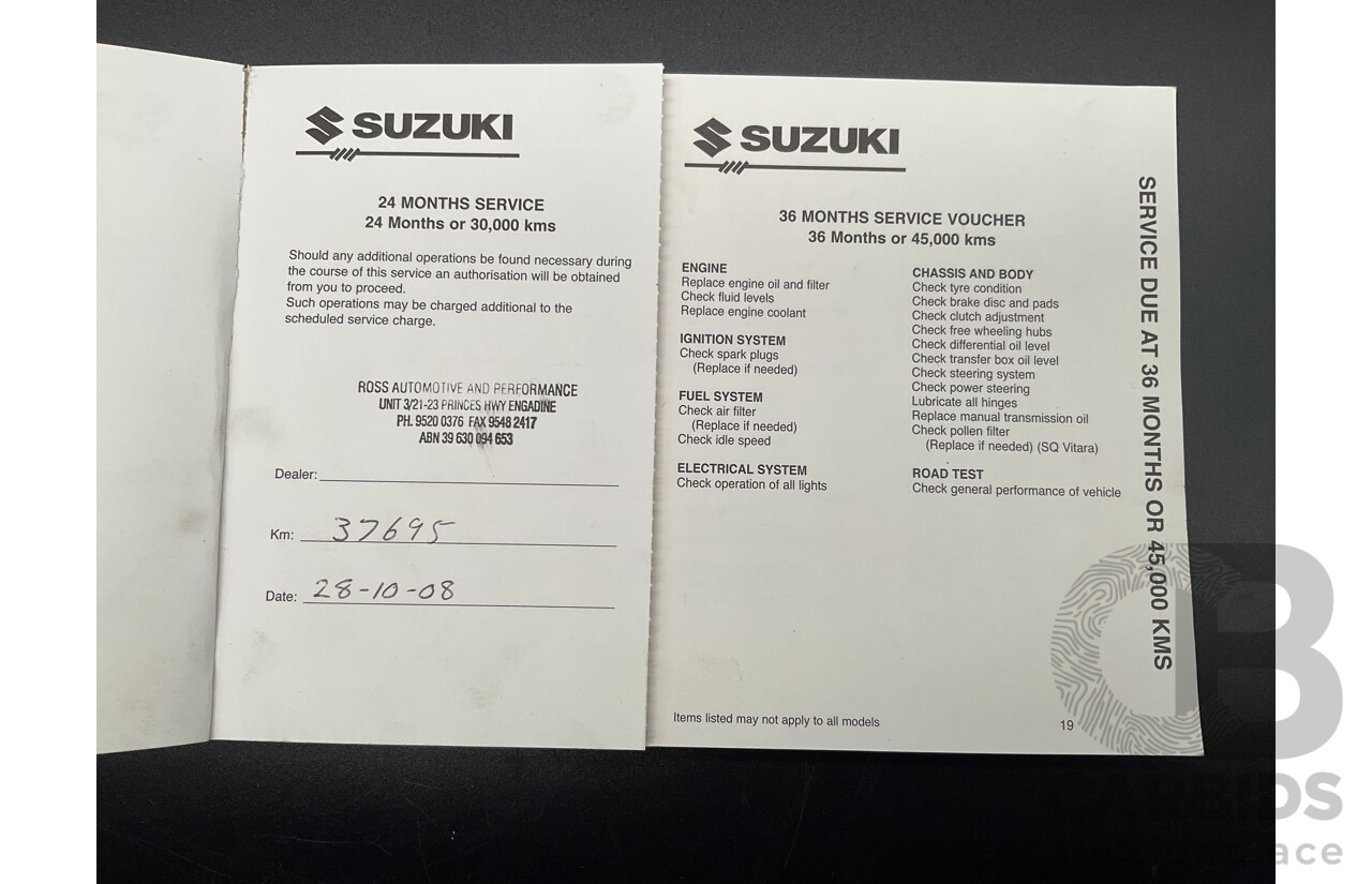 9/2001 Suzuki Jimny JLX (4x4) 2d Wagon Silky Silver Metallic 1.3L