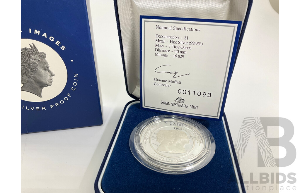 Australian RAM 1999 Silver One Dollar Coin, Majestic Images .999