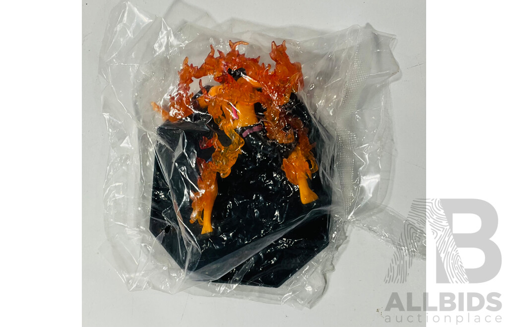 Collection of Three Figures From Different Anime Franchises Including Ryuk From Death Note, Portgas D. Ace From One Piece and Kakashi From Naruto