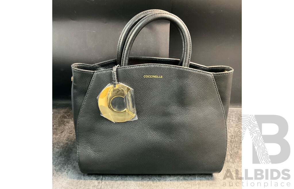 COCCINELLE Black Leather Hand Bag - ORP$850