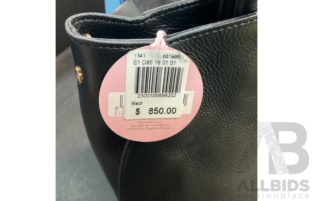 COCCINELLE Black Leather Hand Bag - ORP$850