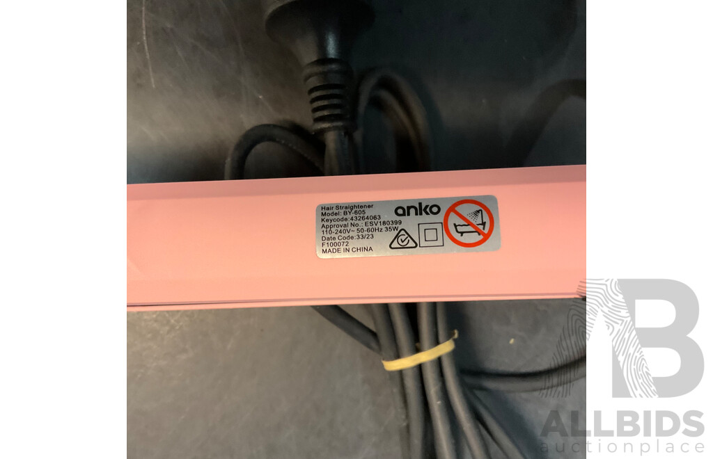 Puma Ladies Size 7 Shoes & Anko Hair Dryer & Straightener & Glue Black Socks - Lot of 5