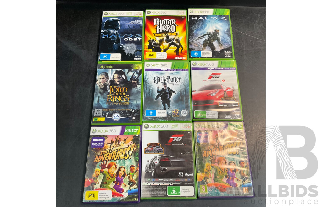 Assorted Xbox 360 Game Discs - Lot of 9