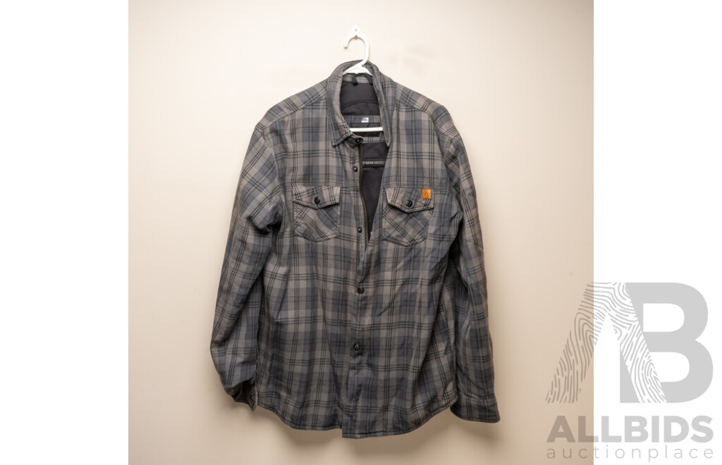 Akin Moto Flannel and Motorcycle Vest