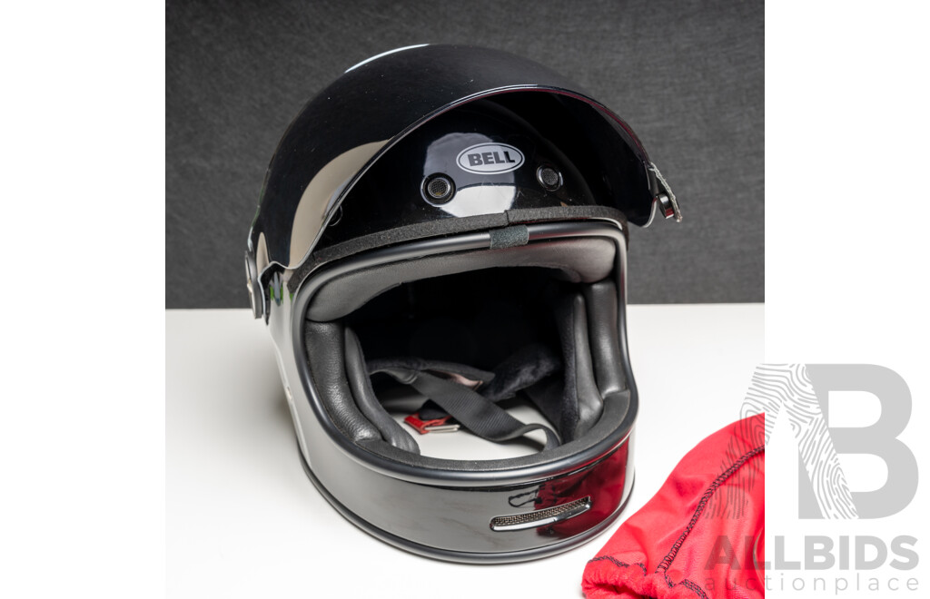 Bell Bullitt Reverb Helmet with Clear, Chrome and Black Visors and Carry Bag