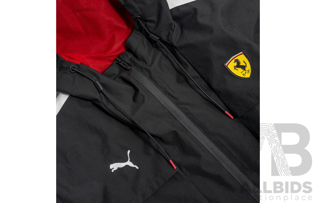 Scuderia Ferrari Puma Rain Jacket - Black