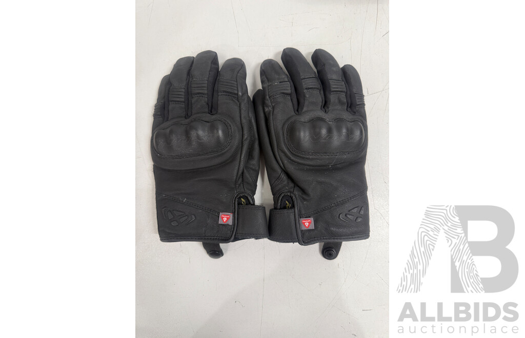 3x Ixon, Suomy, Five5 Motorcycle Riding Gloves + Rarebird, Reviti Wind Collar