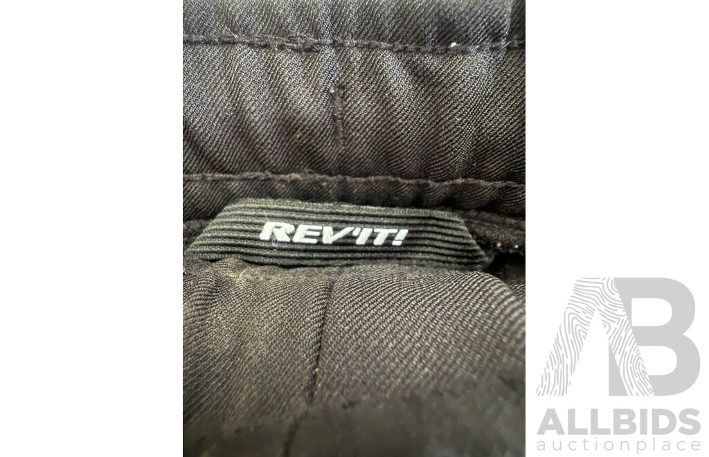 Mens Revit Parabolica Black Textile Pants