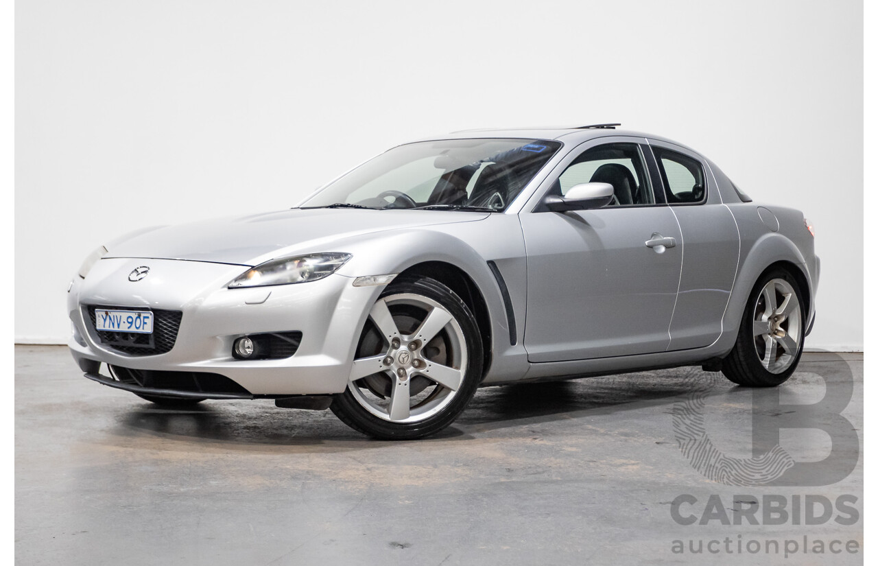 9/2005 Mazda RX-8 FE Series 1 4d Coupe Sunlight Silver Metallic 1.3L