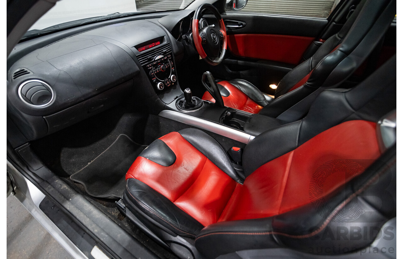 9/2005 Mazda RX-8 FE Series 1 4d Coupe Sunlight Silver Metallic 1.3L