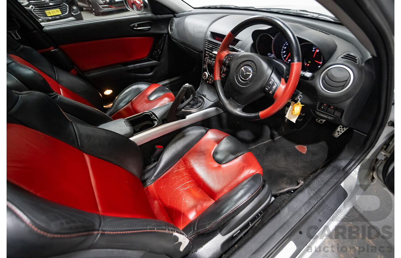 9/2005 Mazda RX-8 FE Series 1 4d Coupe Sunlight Silver Metallic 1.3L