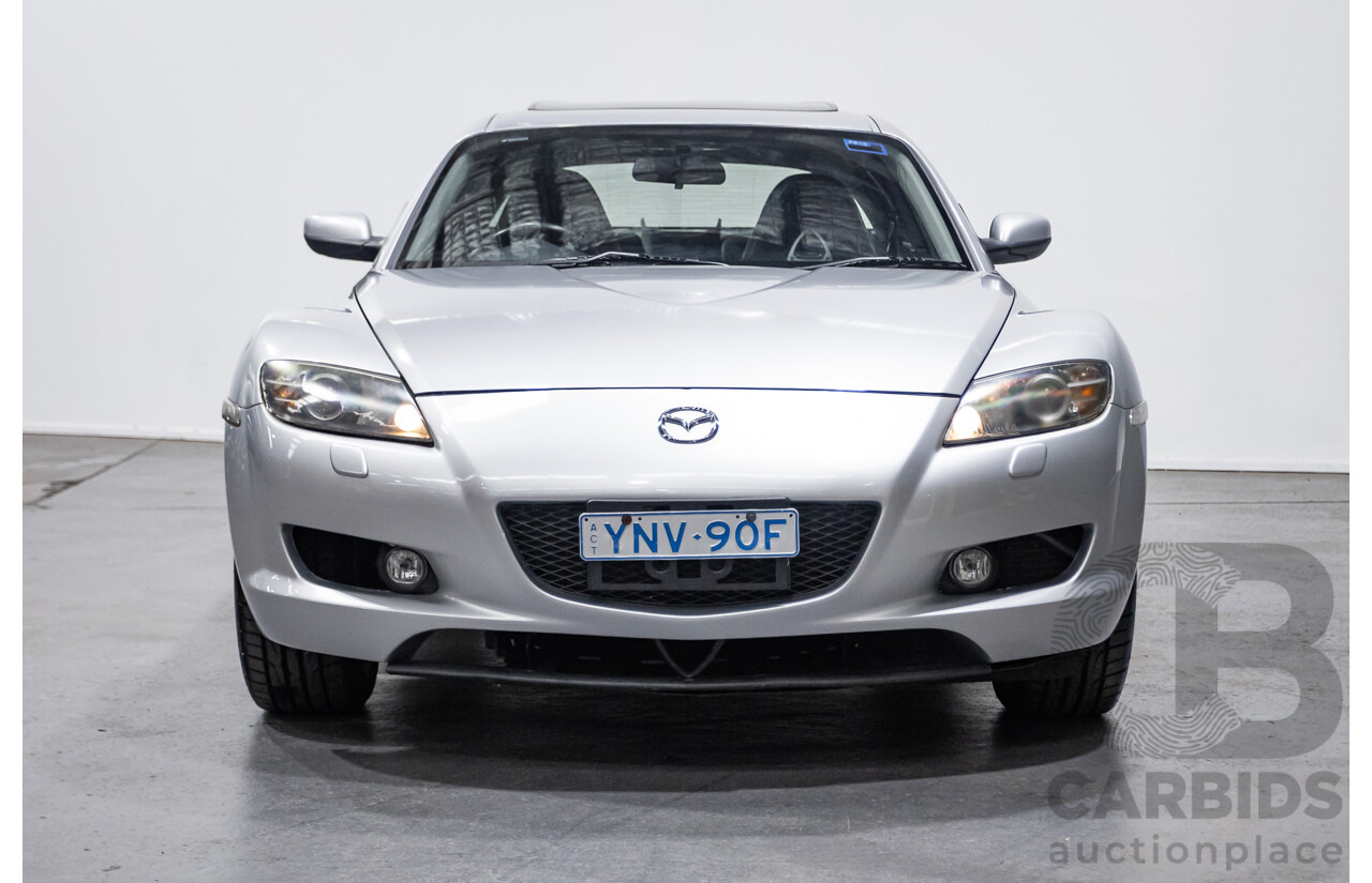 9/2005 Mazda RX-8 FE Series 1 4d Coupe Sunlight Silver Metallic 1.3L